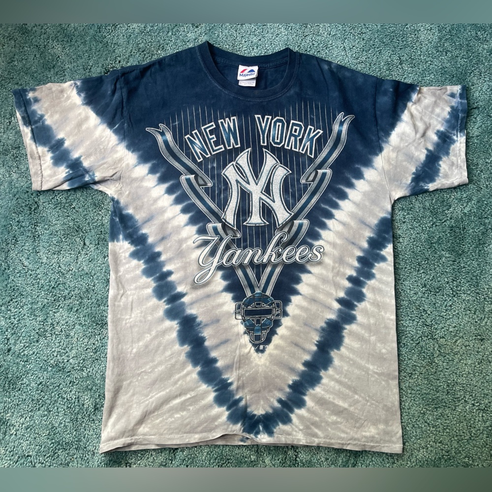 Vintage Ny Yankees L Tie Dye TShirt